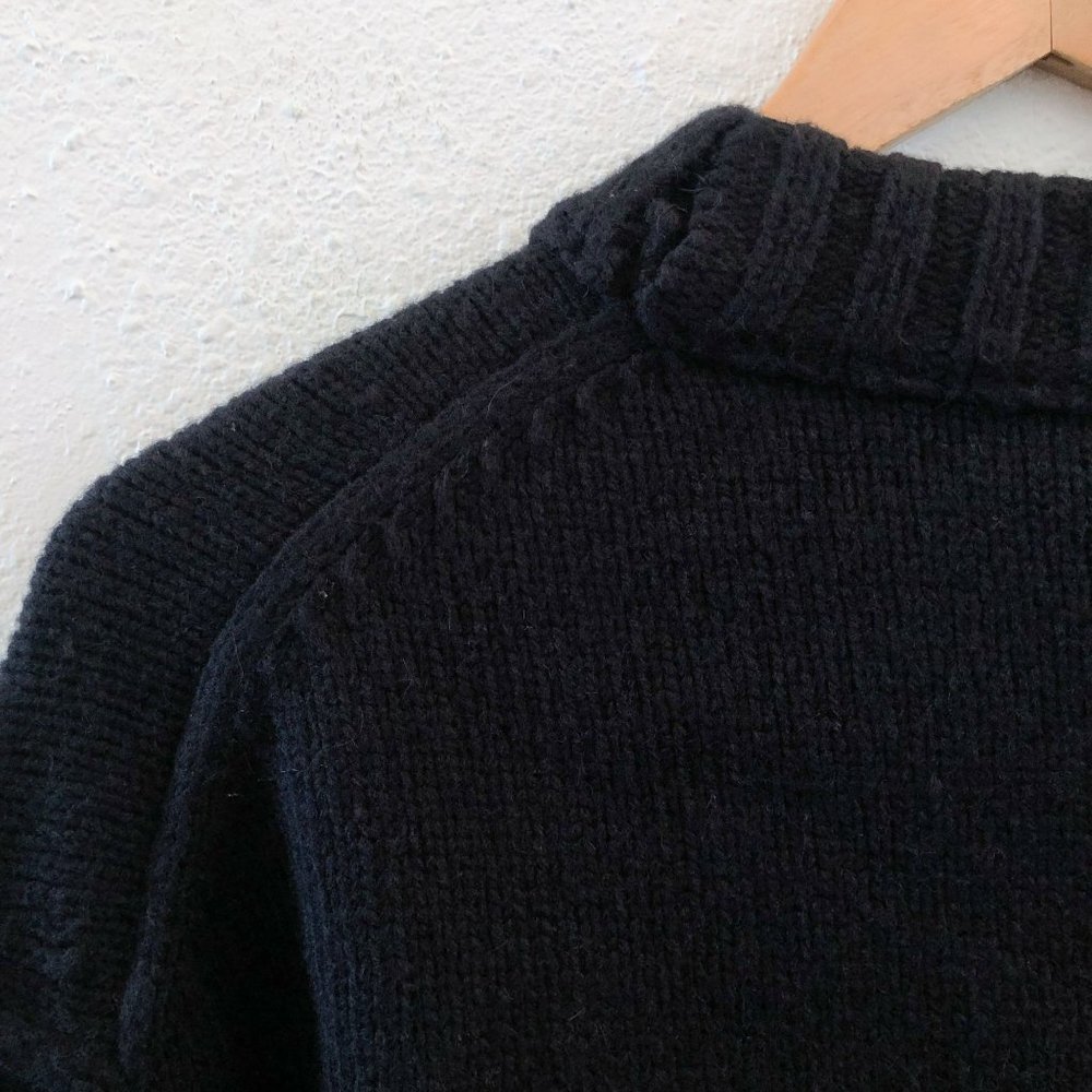 NWT GREY By JASON WU Fritz Oversized Black Crew Neck Sweater Small Size - Picture 5 of 12